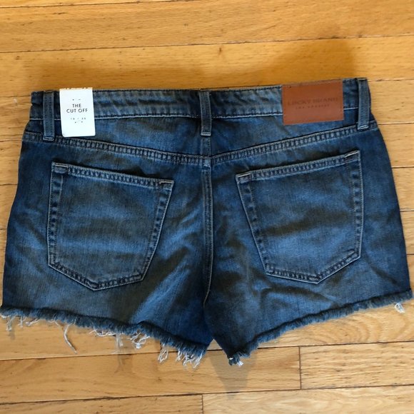 Brand New Women's Lucky Brand The Cuff Off Denim Button-fly Jean Shorts - Picture 5 of 13